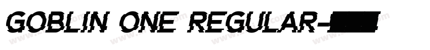 Goblin One Regular字体转换